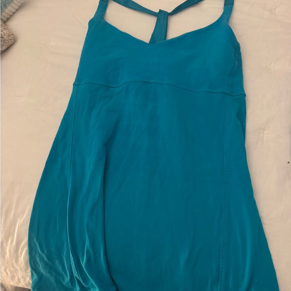 Vintage Lululemon  Athletica Turquoise Sleeveless Top